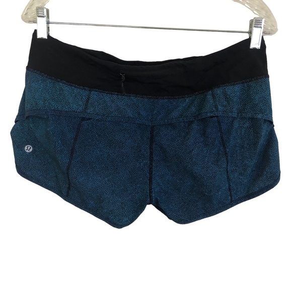 LULULEMON Speed Short (4-way Stretch 2.5") Super Natural Blue Multi - Picture 4 of 7